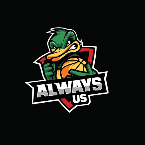 Basketball Logo for Always Us - Your Winning Logo Featured on Major Sports Network Design réalisé par Parbati