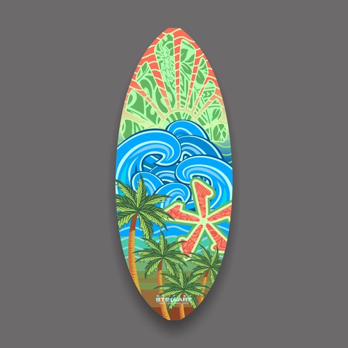 Designs | Design a vibrant and trendy/unique wake surf board ...