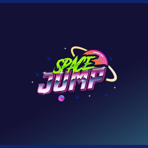 Space Jump Trampoline Park - Logo Design For Space Themed Adventure Park Design by Trzy ♛