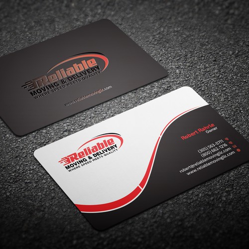 Business Card Design for Moving Company Diseño de OxonoArt