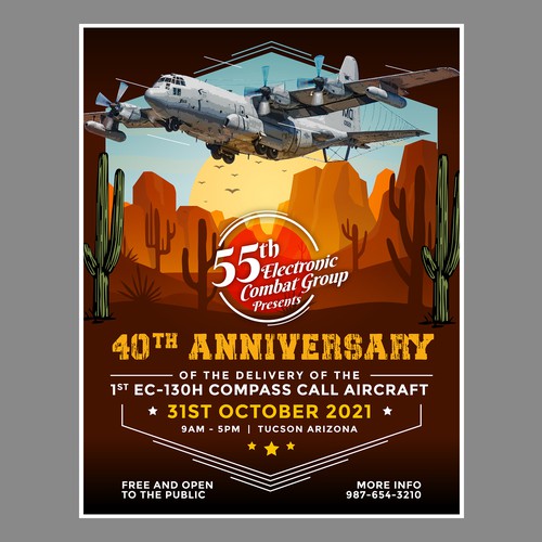 Air Force Flying Group 40th Anniversary Celebration Design by B88B