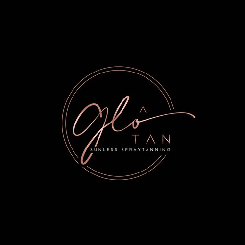 Design a modern, sleek logo for a sunless tanning salon. Design by joycreativa