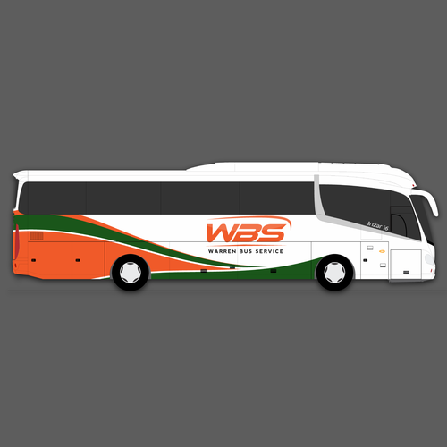 Charter Bus Graphics Incorporating Company Logo Competition Design by The Faisel