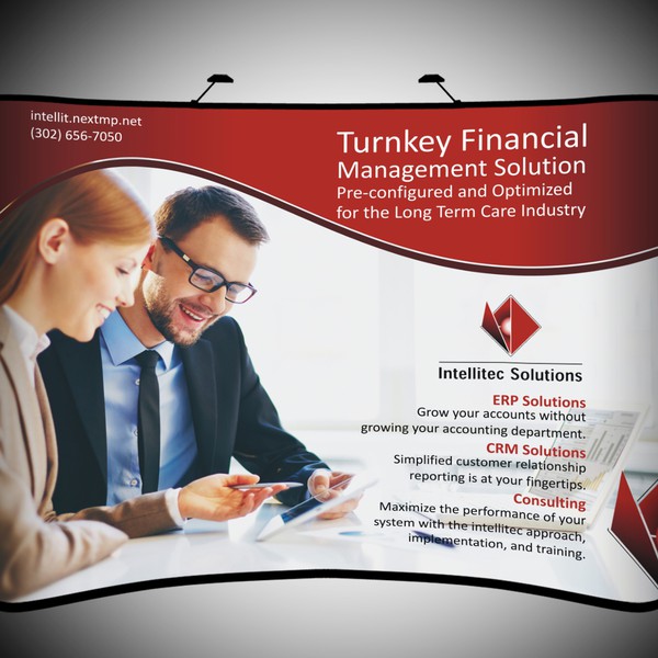 Create a Tradeshow Booth Backdrop for Accounting Software company