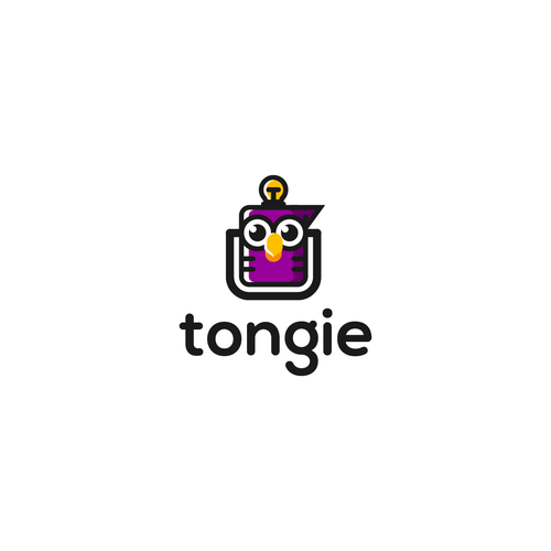 Design di Design Tongie's brand which is an A.I. boosted, language teaching mobile app di SiBudi Design