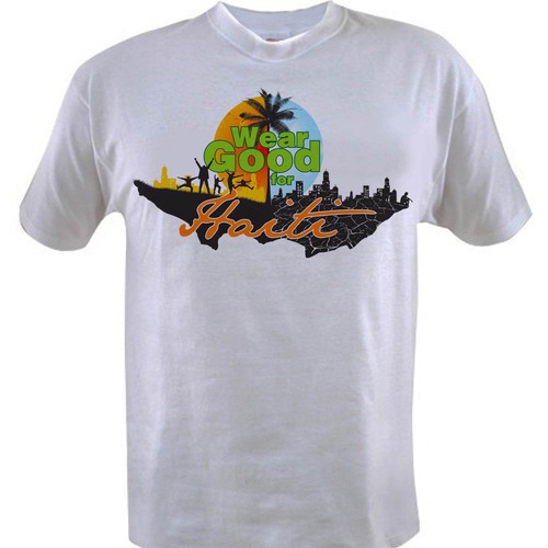 Wear Good for Haiti Tshirt Contest: 4x $300 & Yudu Screenprinter Ontwerp door appleART™