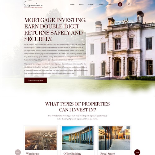 Designs | Elevate Signature Capital Group: Website Redesign Challenge ...