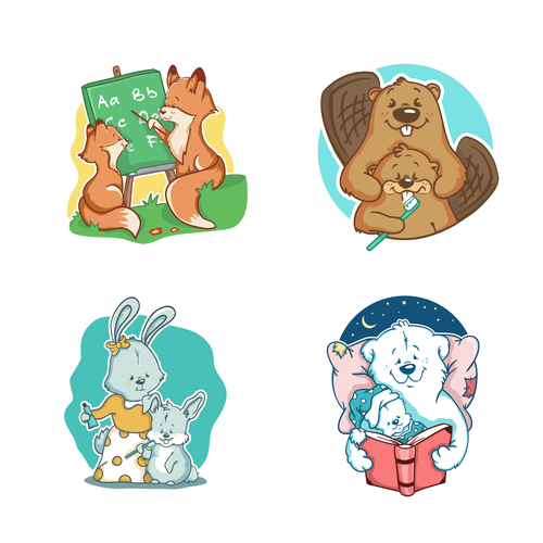 Habit Stickers for children and young parents Réalisé par >>Jelena<<