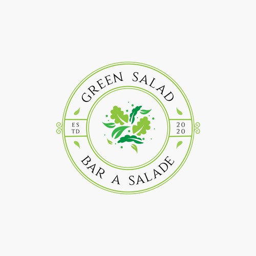 GREEN SALAD need his logo Design by Khowla_Art