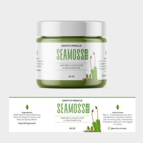 Design a Label for our Sea Moss Gel Product Design réalisé par sam2305