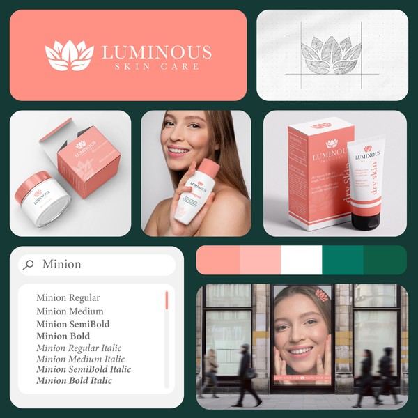 Luminous Skin Care Branding\