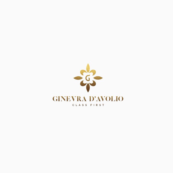Luxurious logo for leather fashion products.