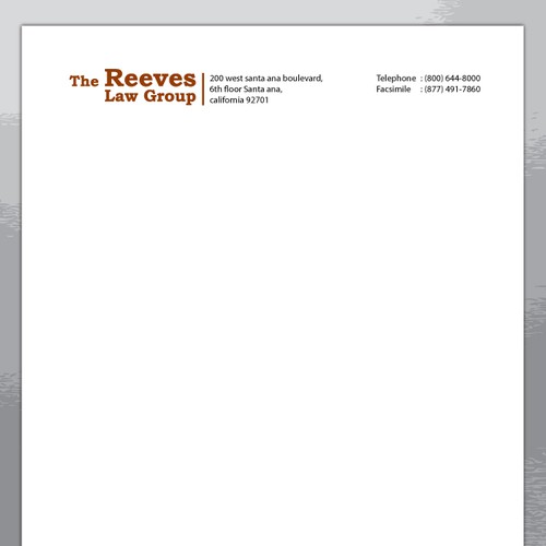 Law Firm Letterhead Design Réalisé par impress