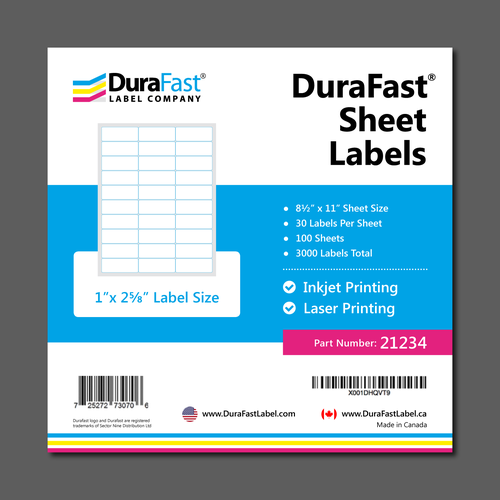 Label Company needs a Design for Pack of 100 'Sheet Label' Product Design by SamKiarie