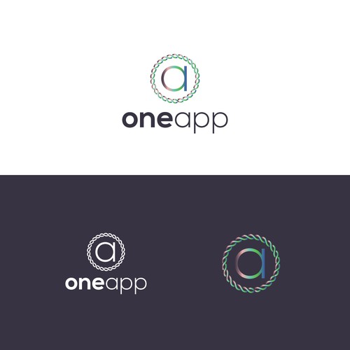 Diseño de oneapp logo de creativefoysal