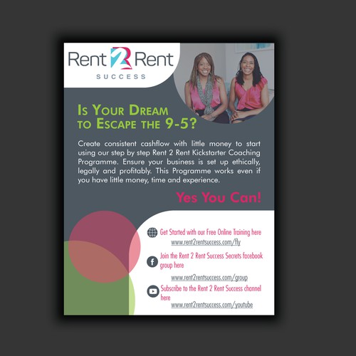 Create a Ridiculously Good Flyer for Rent 2 Rent Success Design by Avais Raza