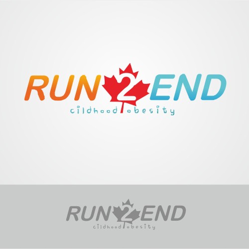 Run 2 End : Childhood Obesity needs a new logo Diseño de gnugazer