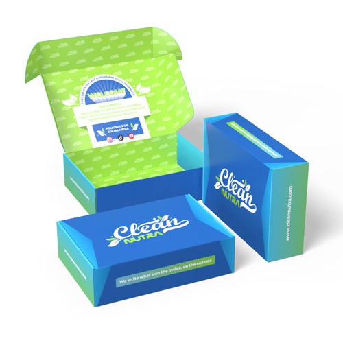 Influencer Branding Box Design Needed For Leading Health Brand Design by Packagingholic