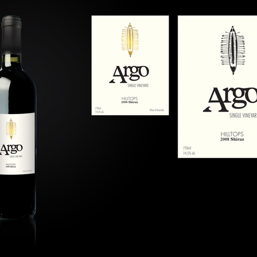 Sophisticated new wine label for premium brand Réalisé par pilo