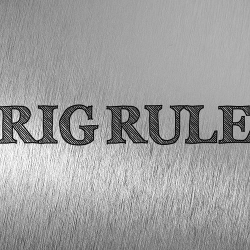 Rig Rule needs Lettering Design (wordmark) Design by designRays