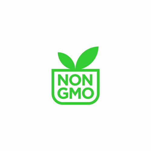 Food Packaging NON-GMO Logo Design réalisé par AD's_Idea