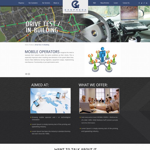 Parallax Website Design Wanted for Ekspresa Diseño de DezignLAB