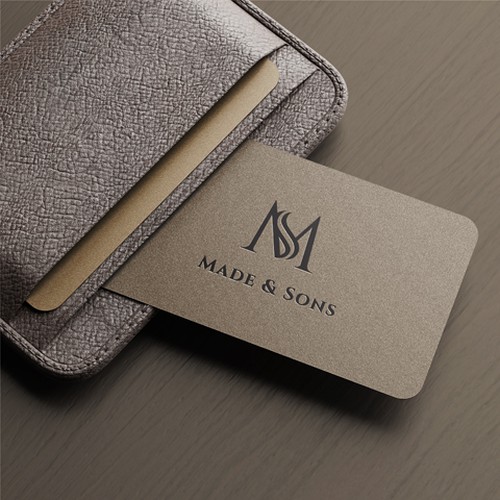 Luxury Meets Ease: Logo & Card Design for Made & Sons Design by des13n ©