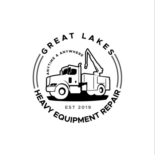 Creative design for heavy equipment repair in the state of Michigan Design by Young Creations