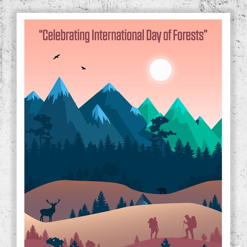 Awesome Poster for International Day of Forests Design by Ketrin Chern