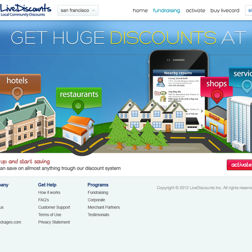 Website redesign for LiveDiscounts.com Design por Adam Halasz