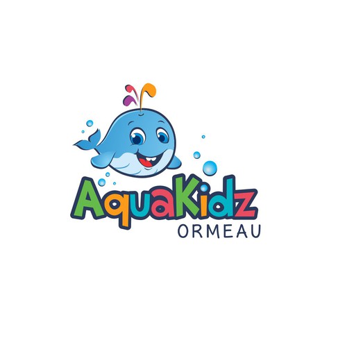 Learn to swim for 3 month olds up to squad level swimming. Focus on fun and young children/babies Design von meryofttheangels77