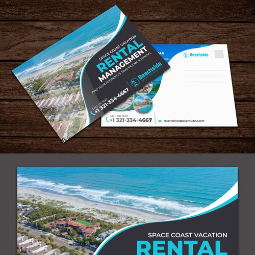 Design a Vacation Rental Management Postcard - Appeal to Property Owners Design by websmartusa