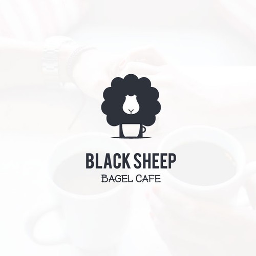 Black Sheep Bagel Cafe Logo design contest