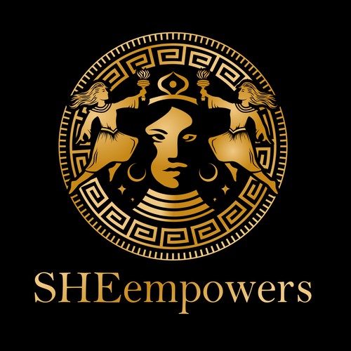 SHEempowers - luxurious design of a woman preferrably in some kind of a circle to appeal to women professionals Design by Jacob Gomes
