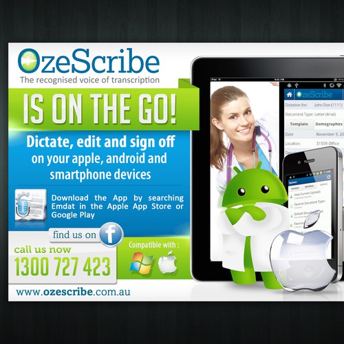 OzeScribe needs a new postcard or flyer Design by yusakagustinus