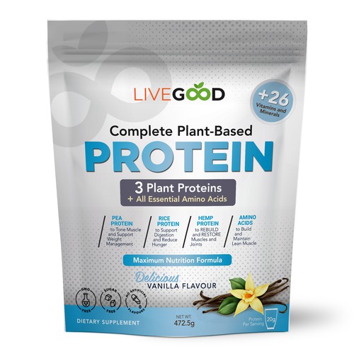 ***GUARANTEED PRIZE*** - LABEL DESIGN for Protein Powder -*****NEW***** Design by ag16