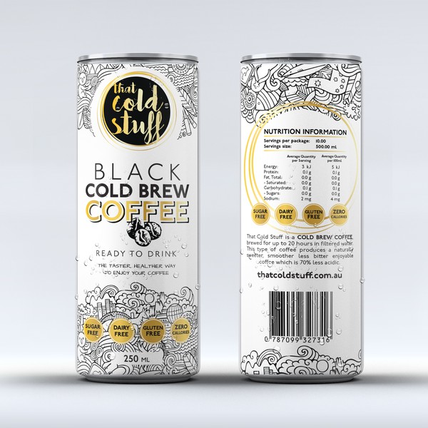 Black Cold Brew Coffee