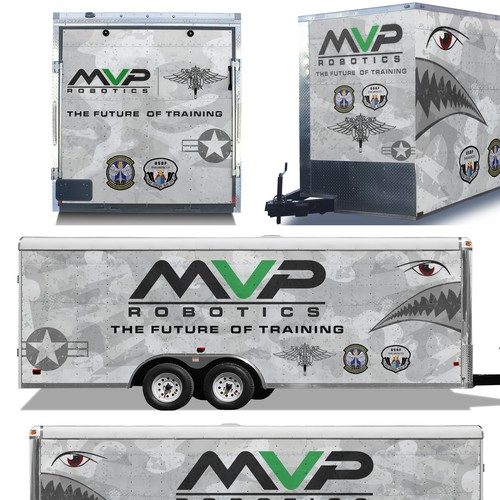 DESIGN A TRAILER WRAP FOR MILITARY ROBOTS - MVP ROBOTICS Design by ssrihayak