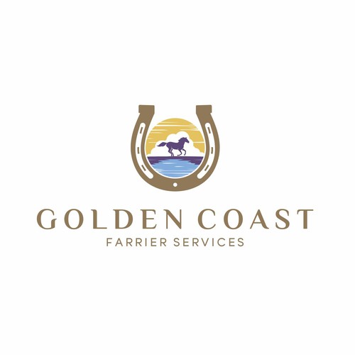 Golden Coast Farrier Services Design by tasa