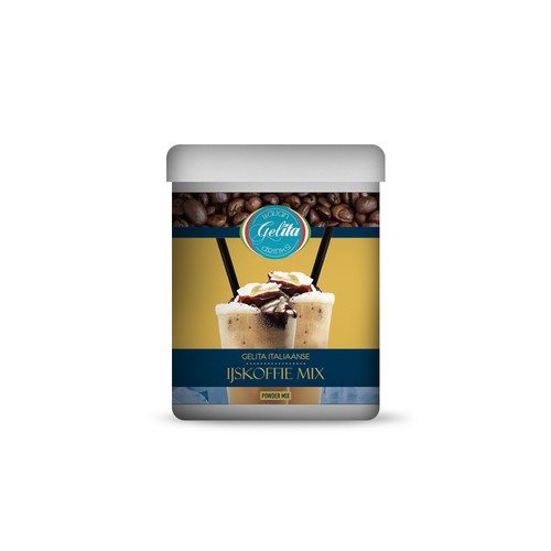 Italian Ice Coffee mix @ home  Label Design by PCab Designs