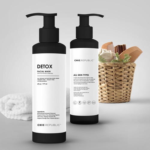 Cool Edgy Label for Face Wash Ontwerp door Localsdesign