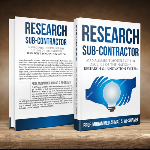 Book Cover Design Suitable for innovation and Research Diseño de studio02