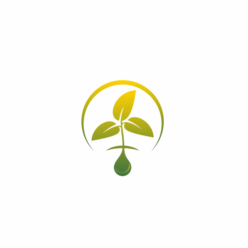 Logo representing bio based oil products. Design réalisé par HTM