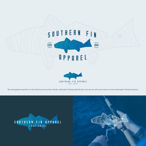 Southern fin apparel concept  Logo design inspiration, Graphic