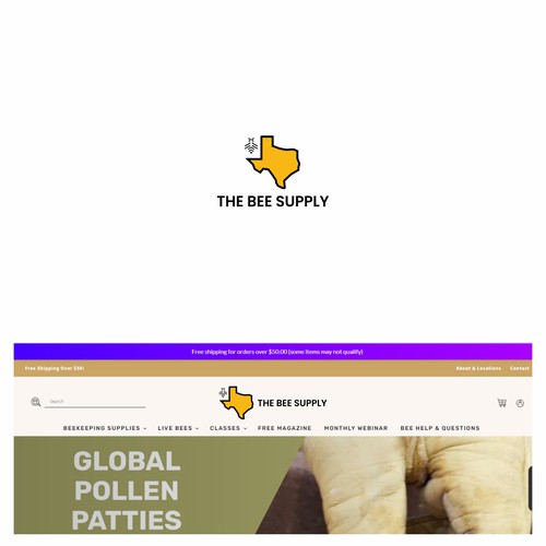 New Texas Bee Supply Logo Design by Linthing Dhewe