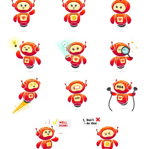 Diseño de Looking for a friendly robot mascot design for our microfinance app! de Another.Nat