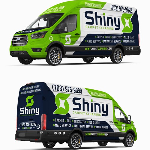 Commercial Truck/Van Wrap Design - Cleaning Company Design by ✨Elis Alves✨