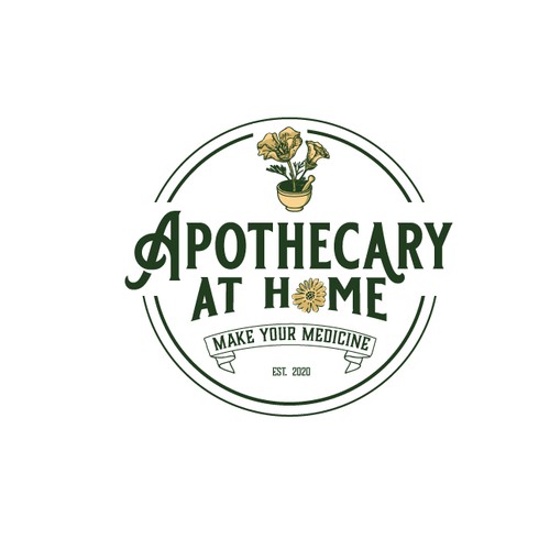 Vintage apothecary inspired logo for herbalist subscription box Design by C1k
