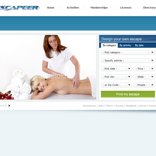 Design di ESCAPEER.COM <--  ;)  --> {a FaceySpacey Web 2.0 Design Contest} di Netraam
