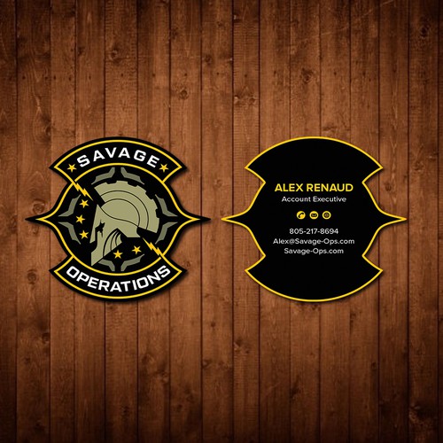 Business Card & Letterhead for Armed Security Agency Design by CurveSky™ ☑️